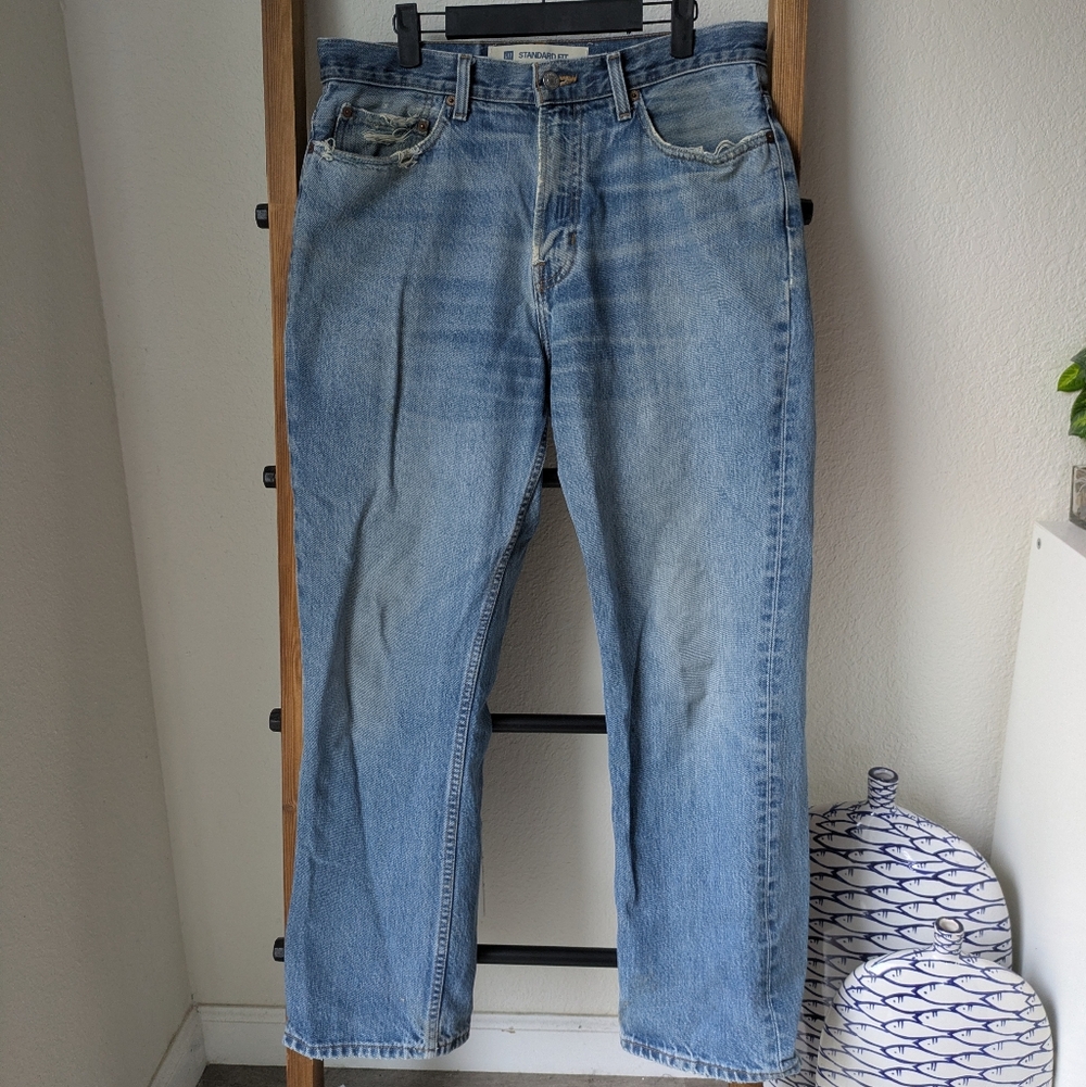 GAP Men's Light Blue Standard Fit Jeans - Size 33 x 29